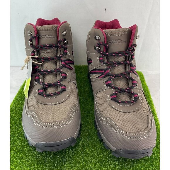 Women's Hiking Ankle Boots Brown Pink New size 9-10 Mountain warehouse brand - Picture 9 of 10